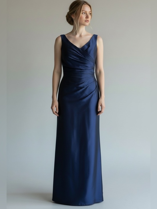 ALFRED SUNG Dresses & Skirts - Alfred Sung Dark Blue Evening Dress Women’s Size 10